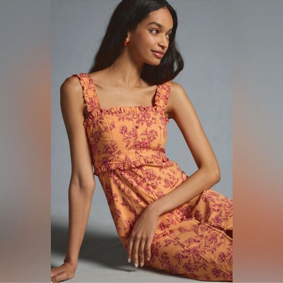 Anthropologie The Linden Slim Square-Neck Dress NEW Plus Size 3X - Picture 5 of 9